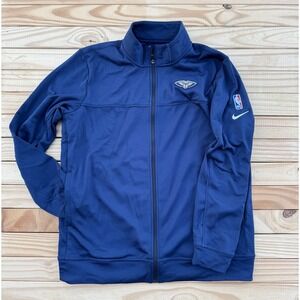 New‎ Orleans Pelicans Nike Dri-Fit Zip Fleece Lined Track Warm Up Jacket Mens L